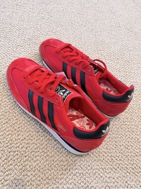 New Adidas SL 72 RS Red and Black Retro Runner Sneakers